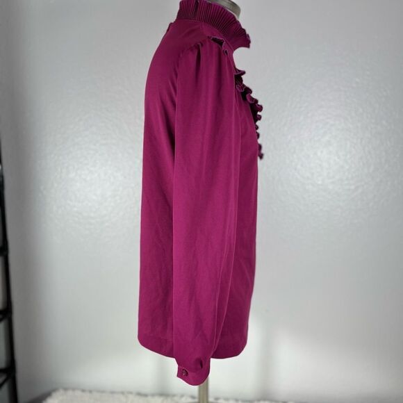 Vintage Graff Long Sleeve, Mock Neck Pullover Blouse Women's Top - Picture 9 of 10